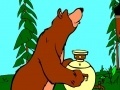 Spel Masha and the Bear: The tea from a samovar