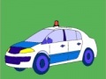 Spel Old model police car coloring