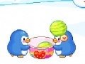 Spel Penguins and ice cream balls