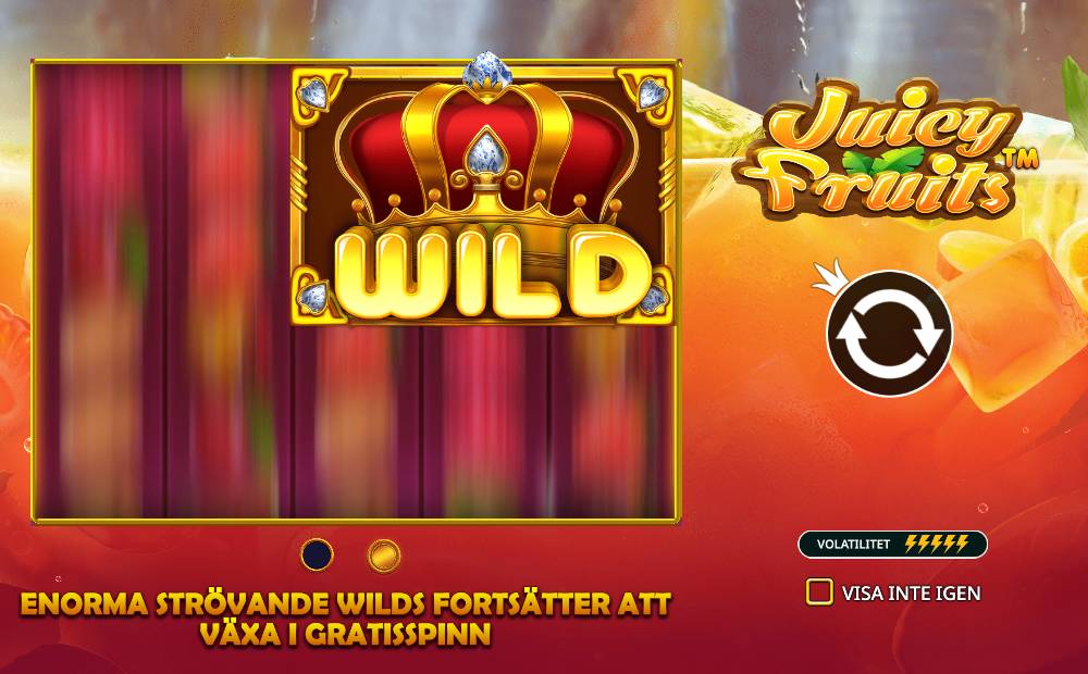 Skärmbild från Juicy Fruits slot demo hos Game-Game