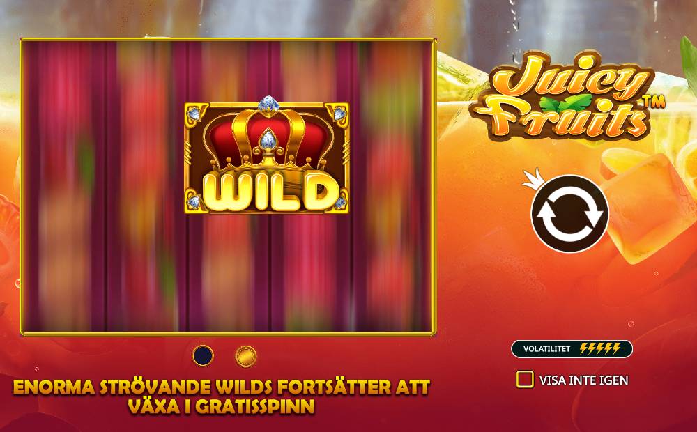 Skärmbild från Juicy Fruits slot demo hos Game-Game